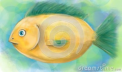 Yellow Fish Stock Photo