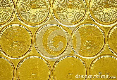 Yellow glass Stock Photo