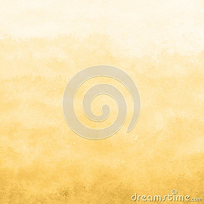 Yellow gold watercolor texture background, hand painted Stock Photo