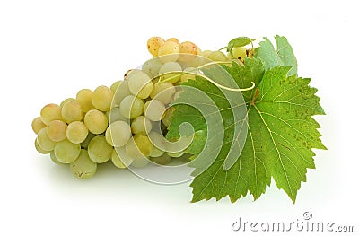 Yellow grape cluster Stock Photo