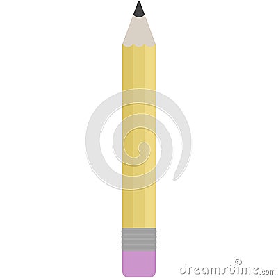 Yellow Pencil Illustration Vector Illustration