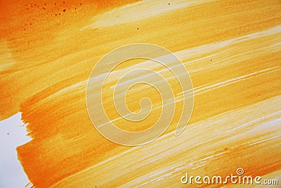 Yellow orange gold waxy soft watercolor hues, background Stock Photo