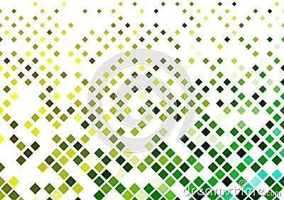 Yellow, green boxes patterned background design Stock Photo