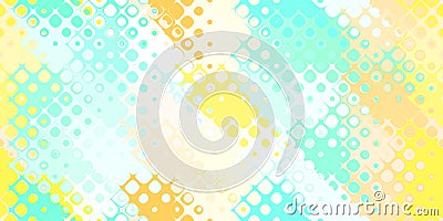 Yellow green bright color bubbles geometric surface. Rounded cells grid background. Bubbled liquid creative design. Awesome Stock Photo