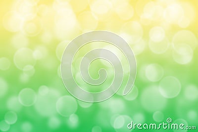 yellow and green circle shape boke background Stock Photo