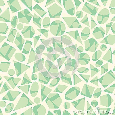 Vector seamless geometric pattern with shapes Vector Illustration