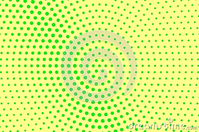 Yellow green halftone vector background. Sparse halftone texture. Diagonal dotwork gradient. Vibrant dotted halftone Stock Photo
