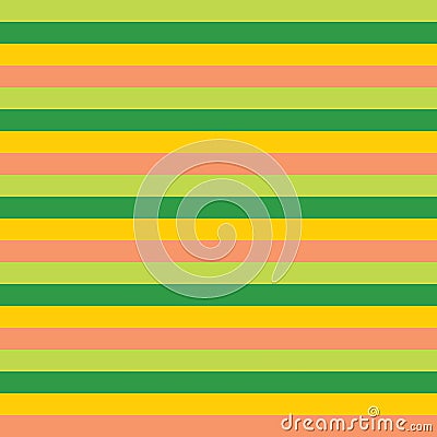 Yellow green pink horizontal stripes pattern. Horizontal striped seamless vector background. Great for Eater, spring, fabric, Vector Illustration