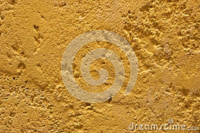 Yellow grunge cement wall, textured background Stock Photo