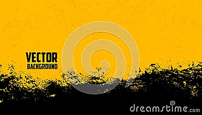 Yellow grunge material background colorful Vector Illustration