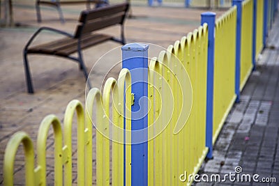 Sells guardrail for protection Stock Photo