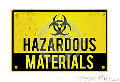 Hazardous Materials Warning Sign Illustration Cartoon Illustration