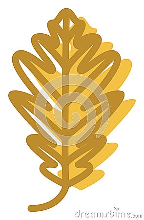 Yellow Honeylocust, icon Vector Illustration