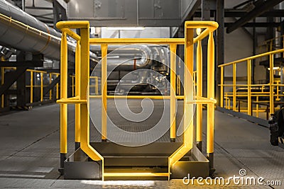 Yellow industrial frame Stock Photo