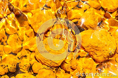 Yellow Iron Oxide Stock Photo