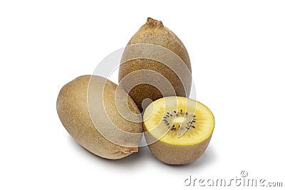 Yellow kiwi fruit Stock Photo