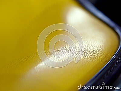 Yellow leather Stock Photo