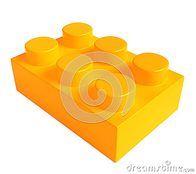 Yellow lego Cartoon Illustration