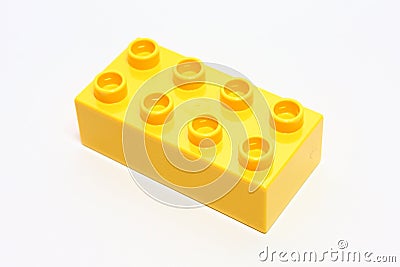 Yellow lego Stock Photo
