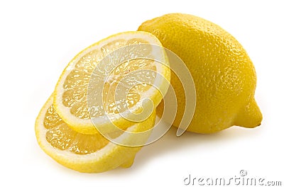 Yellow lemon Stock Photo