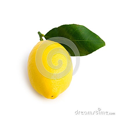 Yellow lemon Stock Photo