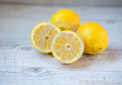 Yellow lemons Stock Photo