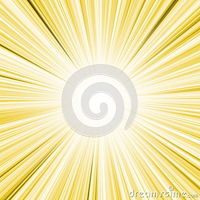 Yellow lightburst Stock Photo