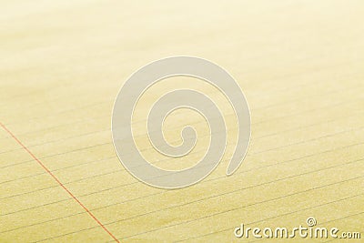 Yellow lined empty clean paper background Stock Photo