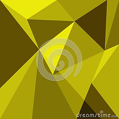 Yellow low poly design element background Vector Illustration