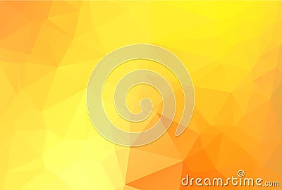 Yellow lowpoly background Stock Photo