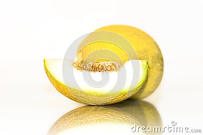 Yellow Melon Stock Photo