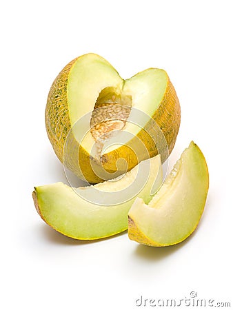 Yellow melon Stock Photo