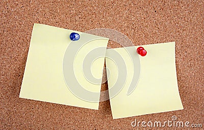 Yellow memo sticks Stock Photo