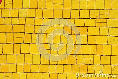 Yellow mosaic Stock Photo