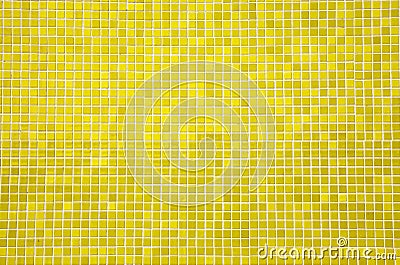 Yellow mosaic tiles Stock Photo