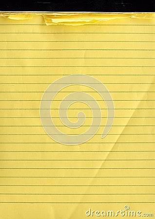 A yellow note pad Stock Photo