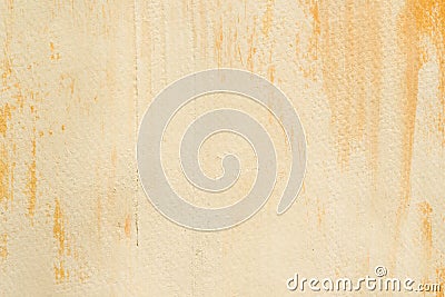 Yellow old dirty watercolor painted paper background texture Stock Photo