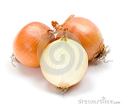 Yellow onions Stock Photo