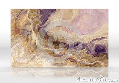 Yellow onyx tile texture Cartoon Illustration