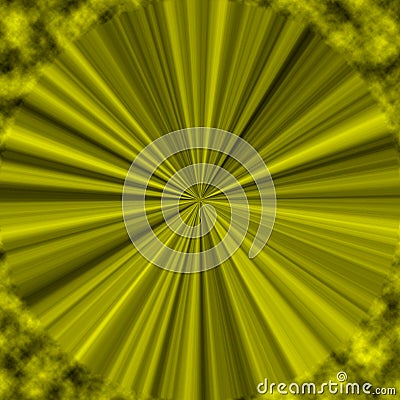 Yellow optical abstract modern background with rays Stock Photo