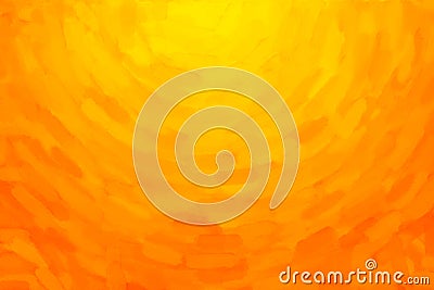 Yellow Orange Watercolor Background Cartoon Illustration