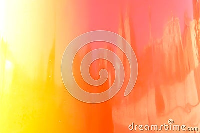 Yellow Orange Fade, with city reflection Stock Photo