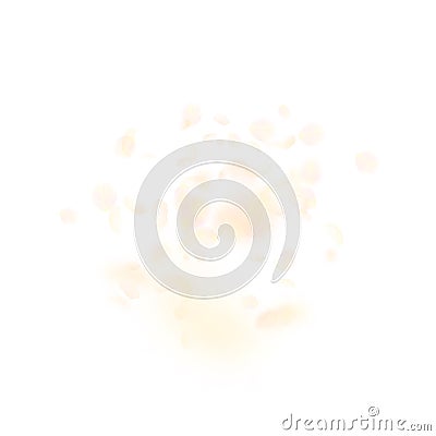 Yellow orange flower petals falling down. Tempting Vector Illustration