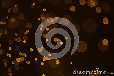 Yellow,orange,red and dark abstract light background, Colorful bokeh,circle shining lights Stock Photo