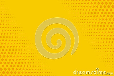 Yellow and orange retro comic background Vector illustration Vector Illustration