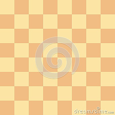 Yellow and orange square tiles checkered seamless pattern Vector Illustration