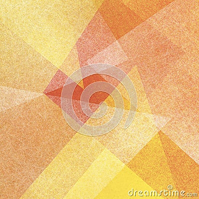 Yellow orange and white background with abstract triangle layers with transparent texture Stock Photo