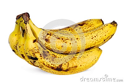 Yellow over ripe bananas Stock Photo