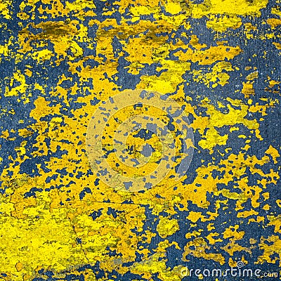 Yellow painted cement floor texture Stock Photo