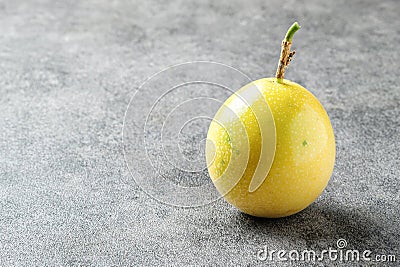 Yellow Passion Fruit Stock Photo
